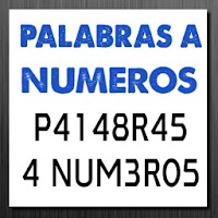 PALABRAS A NUMEROS convertidor de letras a números