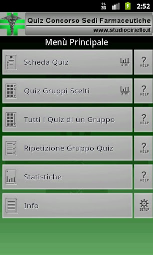 Android application Concorso Sedi Farmaceutiche screenshort