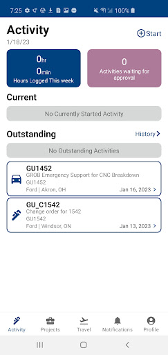 GROB Service Screen 2