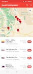 screenshot of My Earthquake Alerts - Map