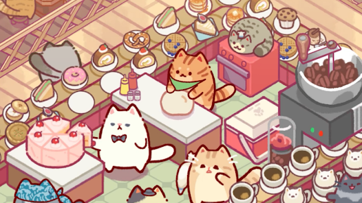 Cat Snack Bar MOD APK v1.0.64 (Unlimited Gems and Money) Gallery 1