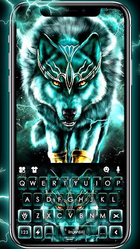 Android application Thunder Neon Wolf Theme screenshort