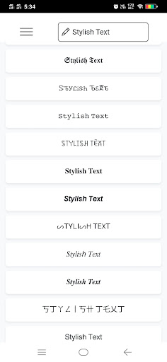 Text Styles Screen 3