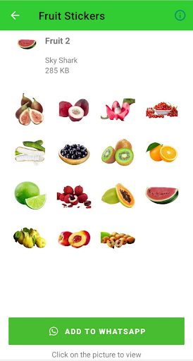 Fruit Stickers for WhatsApp Screen 3