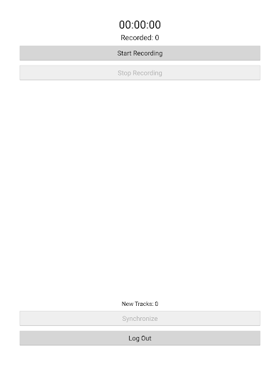 Android application RN GPS-Streckenkenntnis screenshort