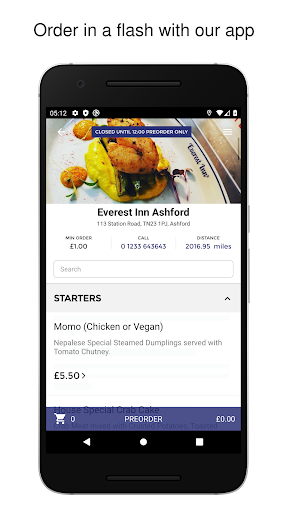 Android application Everest Inn Ashford screenshort