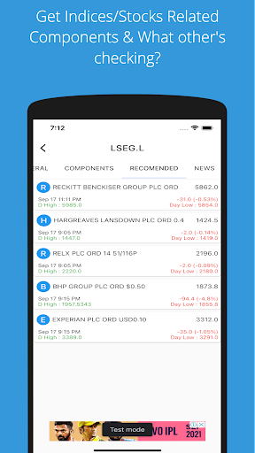 London Stock Market Screen 3