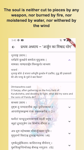 Bhagwat gita: Hindi & English Screen 3