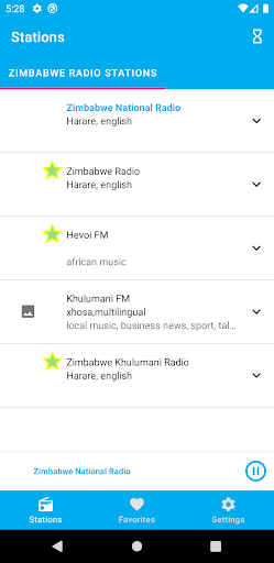 Android application Zimbabwe Radio Stations screenshort