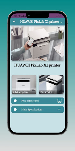 HUAWEI PixLab X1 printer hint Screen 2