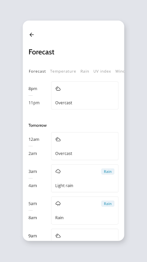 Ray - straightforward weather Screen 2
