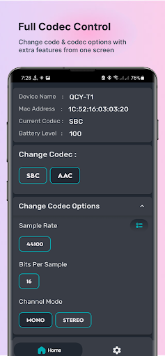 Bluetooth Codec Changer - Tools - apps