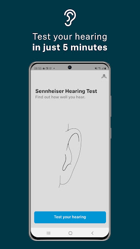 Screenshot of Sennheiser Hearing Test