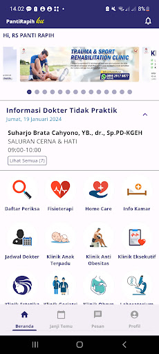 Android application PantiRapihKU screenshort