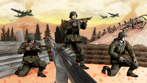 World War Fire Squad Gun Shoot Screen 2