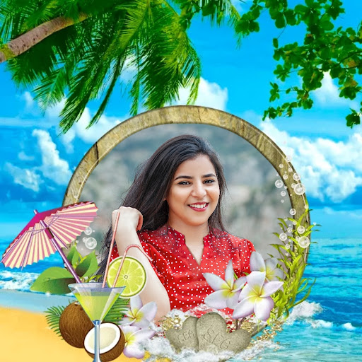 Android application Beach Photo Frame 2024 screenshort