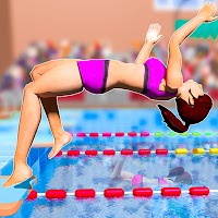 Summer Sports Swimming Pool Race -Diving Athletic