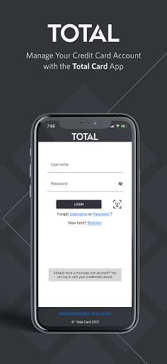 Android application Total Card screenshort