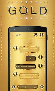 (FREE) GO SMS GOLD THEME For PC installation