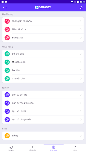 Đổi thẻ cào thành tiền Screen 3