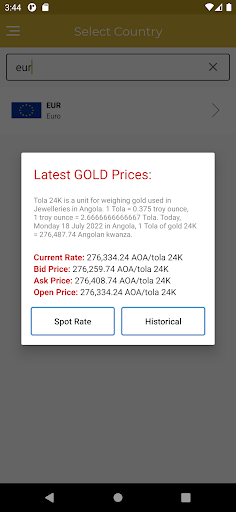 Gold Rates