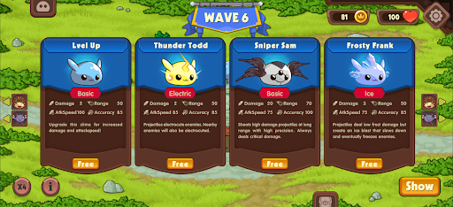 Slime Kingdom TD Screen 3