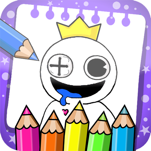 rainbow friends: coloring book