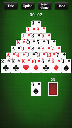 Android application Pyramid Solitaire[card game] screenshort