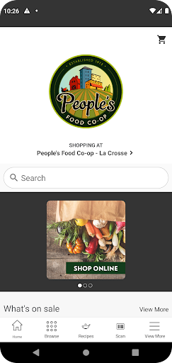 Android application People's Food Co-op screenshort
