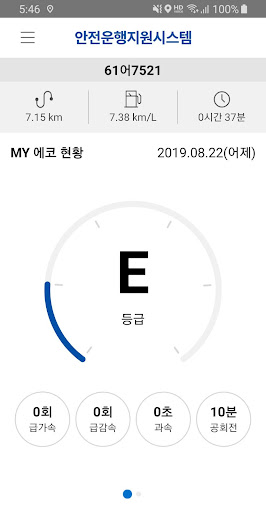 안전운행지원시스템 Screen 3