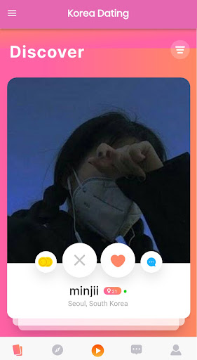 Android application Korea Friend Chat App screenshort