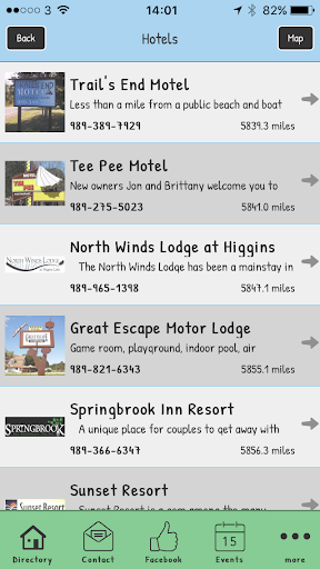 Houghton Lake App Screen 3