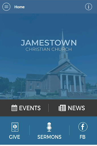 Android application Jamestown Christian Church screenshort