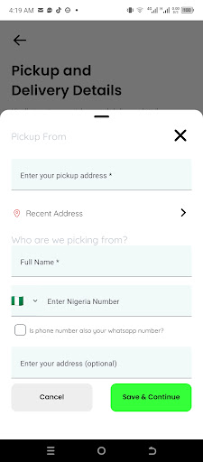 Slik Logistics Screen 3