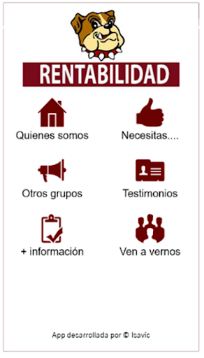 Android application Rentabilidad Alcalá screenshort