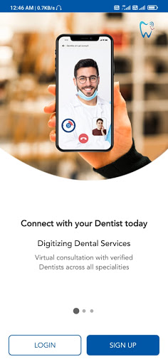Android application Denttis - Online Platform for screenshort