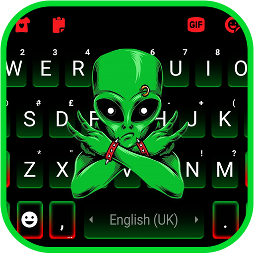 Rocker Alien Keyboard Backgrou logo