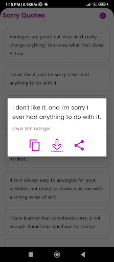 Sorry Quotes and Sayings Screenshot 3 - AppWisp.com