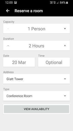Meeting Rooms Screen 2