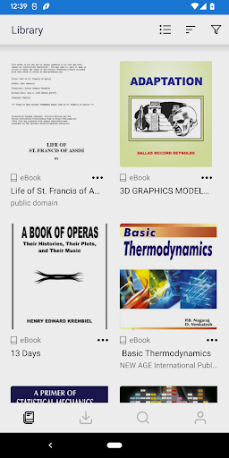 elib4U eBooks Screen 2