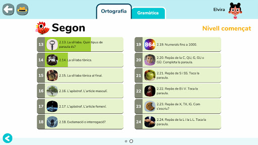 Screenshot of Aula Valencià