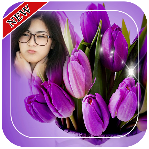 Purple Tulips Photo Frames  Icon