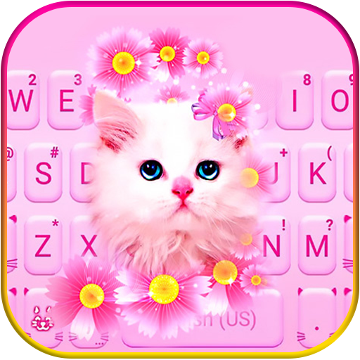 Pink Flowers Kitten Theme 7.0.1_0117 Icon