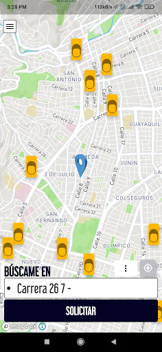 Android application Taxis Valcali screenshort