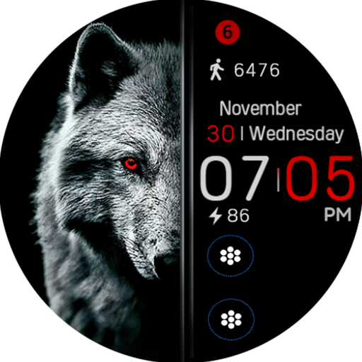 Red Wolf Watch Face