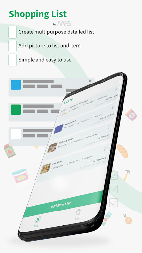 Android application Shopping List screenshort