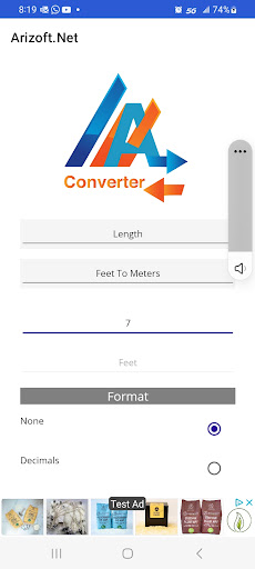 Android application Multi Converter screenshort