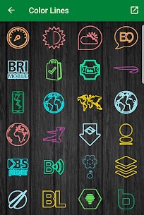 Color lines APK- Icon Pack (PAID) Free Download 9