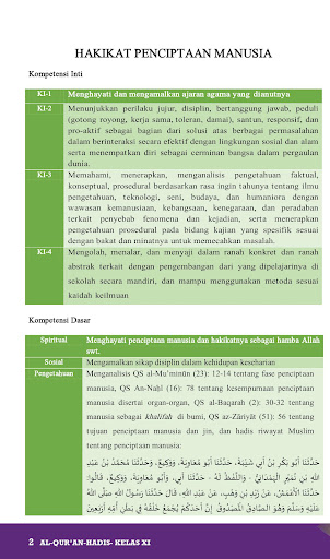 Al-Quran Hadis MA XI 2020 Screen 3