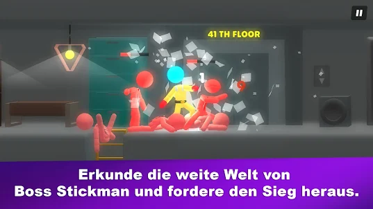 Der Stick man-Boss